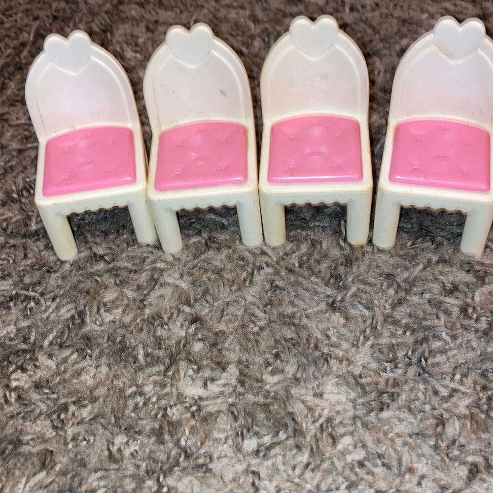 Set of 4 Vintage Dollhouse Chairs